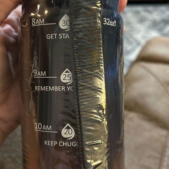 GOSWAG Water Bottles, 32 oz Motivational Sports Water Bottle with Straw, Times,‎ - Picture 5 of 8